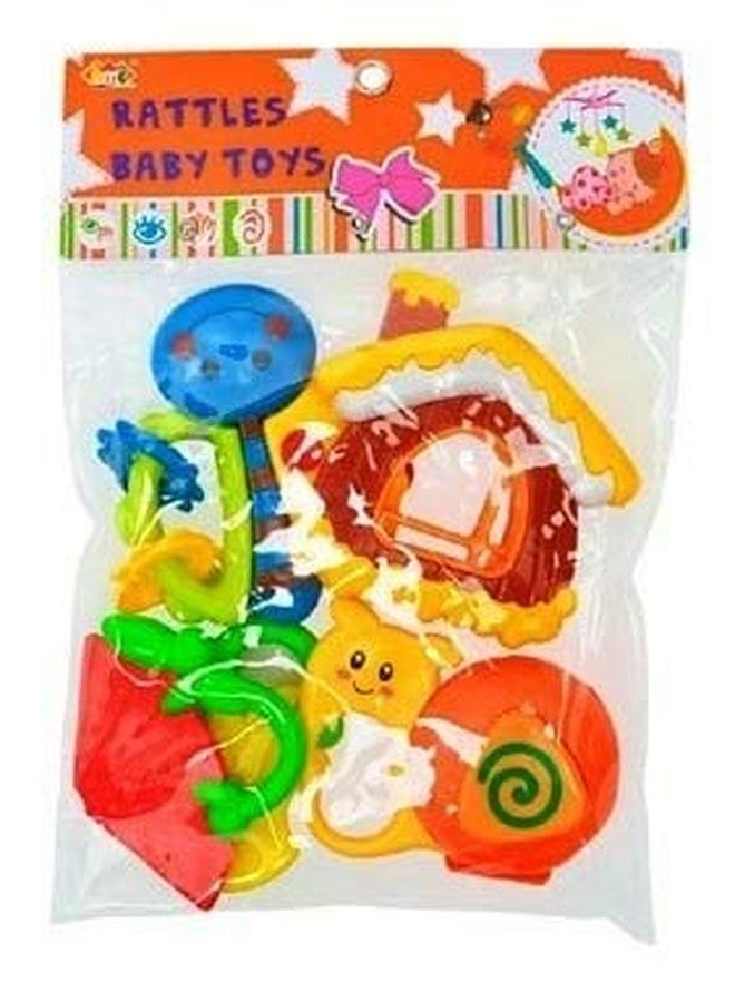 Globular Rattle Baby Toy Colorful Non Toxic BPA Attractive Plastic Set 6 Month to 3 Year Shake & Grab Rattle and Soothing Teethers for Babies New Born and Infants Early Age Toys for Kids - Image 3